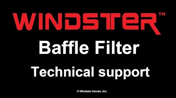 Windster Range Hood - How to replace baffle filters