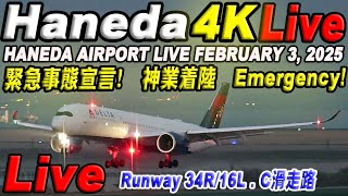 🔵 Live 羽田空港ライブ Haneda Airport Live February 3, 2025  生中継 2025年2月3日 羽田空港ライブカメラ