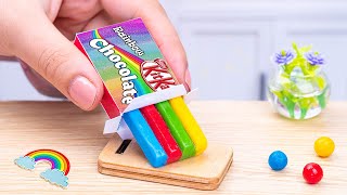 Rainbow KitKat Cake | 1000  Best Mini Rainbow Cake Ideas With KitKat Chocolate