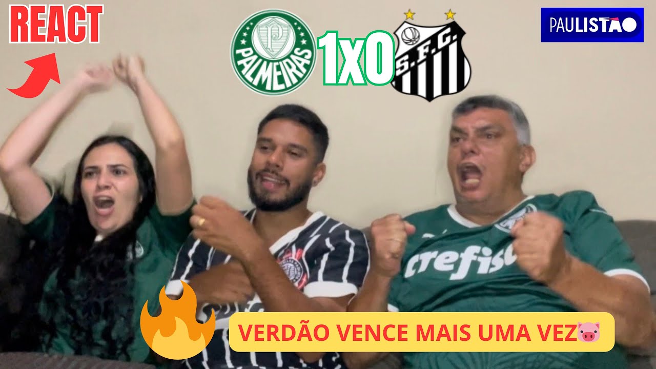 REACT PALMEIRAS 1x0 SANTOS | Melhores momentos do Paulistão 2026❤️‍🔥 