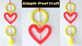 DIY Very Easy and Simple Wool Craft for Room Decorate Wallmate | screenshot 4