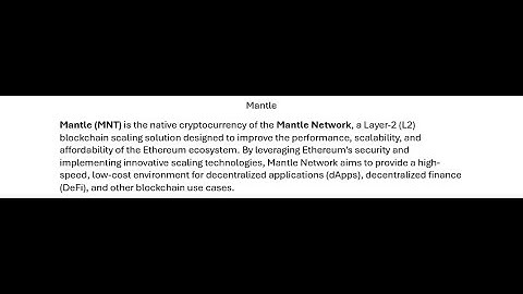 Crypto Education Source: What is Mantle (MNT)? | Top 100 Cryptocurrencies Explained!