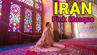 IRAN  Inside The Amazing Nasir alMulk Mosque (Pink Mosque) In Shiraz Vlog ایران