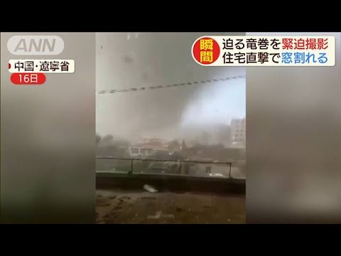 迫る竜巻・・・窓ガラス割れ街路樹もなぎ倒され6人けが(19/08/20) - 迫る竜巻・・・窓ガラス割れ街路樹もなぎ倒され6人けが(19/08/20)