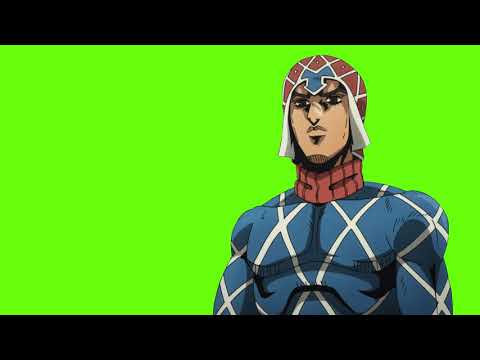 Mista Walking Green Screen | Jojo's Bizarre Adventure: Golden Wind