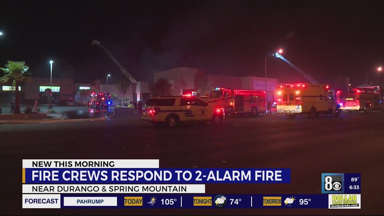 Fire crews battle blaze at storage facility - YouTube