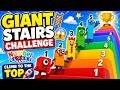 GIANT STAIRS CHALLENGE 🪜😱 Numberblocks Climb to the TOP 🚀