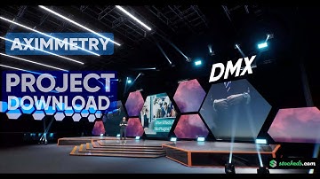 Corporate Stage ORT | Unreal Engine DMX Virtual Set Integrated With Aximmetry |