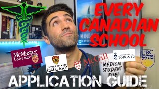 How to get ACCEPTED into EVERY Canadian Medical School  Complete Application Guide