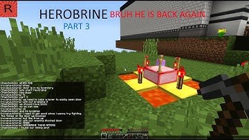 Herobrine Survival! Minecraft Mod 1.12.2 (Part 3)