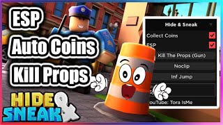 Hide Sneak Script - Esp Auto Coins Kill Props More