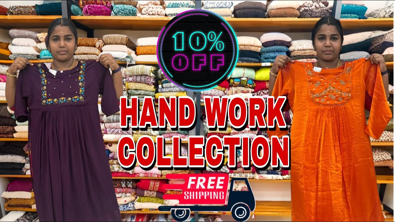 ❌HAND WORK KURTIS 10% OFFERS & FREE SHIPPING ❌