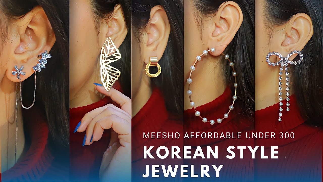 Flipkart.com - Buy Vembley Korean Studded Butterfly Tassel Earrings 2  Pcs/Set Metal Drops & Danglers Online at Best Prices in India