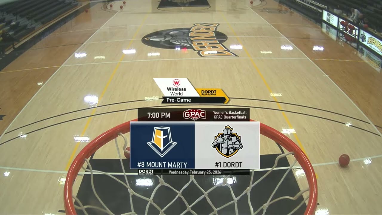 Women's GPAC Quarterfinals Dordt vs. Mount Marty | Feb 25, 2026