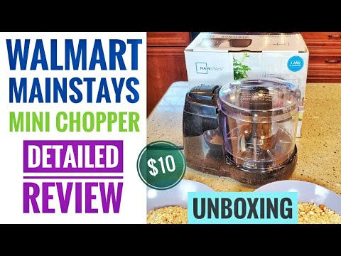 DETAILED REVIEW Walmart Mainstays 1.5 Cup One-Touch Pulse Mini Food Chopper $10