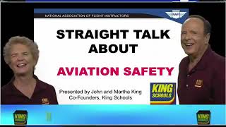 The Kings On Straight Talk About Aviation Safety w/John and Martha King