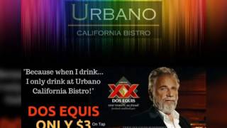 Urbano California Bistro. 1016 H Street Downtown Modesto.  Restaurant, Bar & Nightclub.