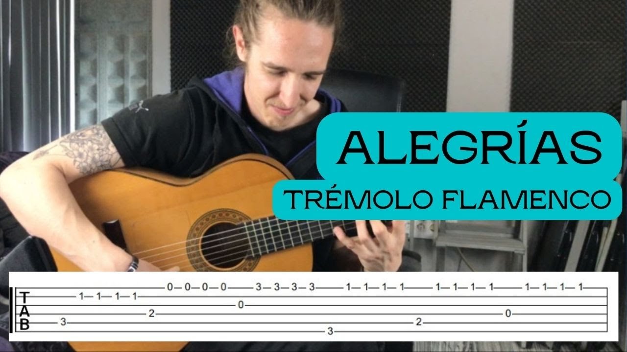 TRÉMOLO FLAMENCO por ALEGRÍAS TUTORIAL para GUITARRA FLAMENCA