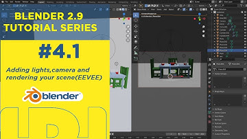 Blender 2.9 beginner tutorial series #4.1- Adding lights, camera and rendering your scene in eevee