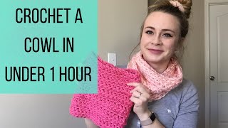 How to Crochet a Cowl in 1 Hour