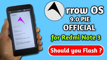 Arrow Os Android Pie OFFICIAL for Redmi Note 3 | 28.1.19 Build 🔥🔥