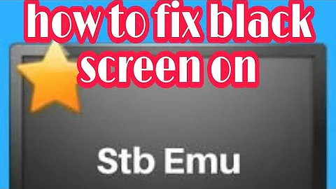 How to fix black screen on STB emu pro🤔🤔