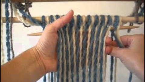 How to use a Two-colour Sprang Warp