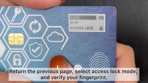BobeePass FIDO Card With Display Demo