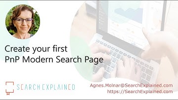 Create your first PnP Modern Search Page