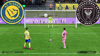 FC24.AL NASSR VS INTER MIAMI PENALTY SHOOTOUT AL GOAL RONALDO  VS MESSI GAMEPLAY