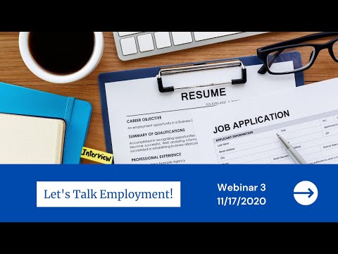 Let's Talk Employment!