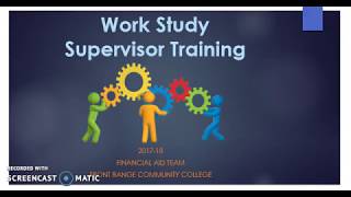 1718  Supervisor Training Welcome