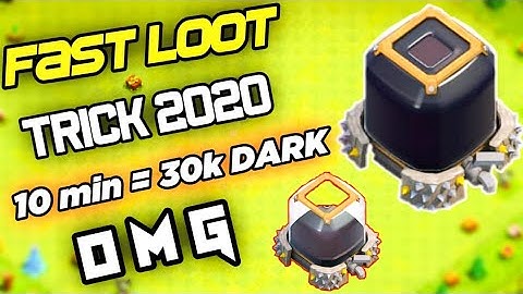 How do you get dark elixir fast. 30000 dark elixer in 600 seconds