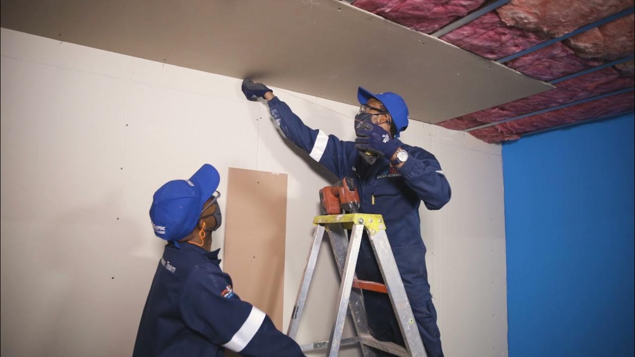 How to install a 6 4mm Ceiling Board YouTube