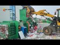 Corrugated Cardboard Paper Baler Machine | Industrial Baling Press