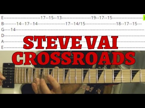 Download Steve Vai - Crossroads Solo - ( Paganini's 5th Caprice ) Guitar Lesson WITH TABS