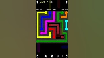 Flow Free 8x8 Level 51