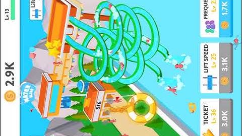 My first gaming vid!!(Idle water slide)