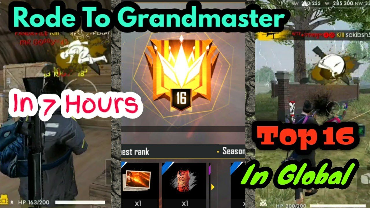 Road To Granmaster In 7 Hours Top 16 In Global Global Push