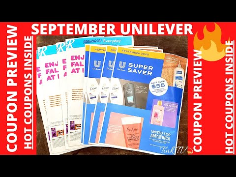 🤑💥COUPON INSERTS PREVIEW 💥9/20💥🔥HOT COUPONS IN SEPTEMBER UNILEVER SUPER SAVER🔥RetailMeNot🔥LOOK👀❤