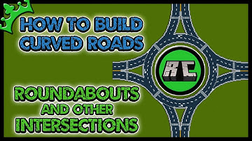 HOW TO MAKE CURVED ROADS IN MINECRAFT - Roundabouts & Intersections - CITY BUILDS