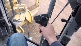 How the controls work  Cat 14M with trmble dual GPS