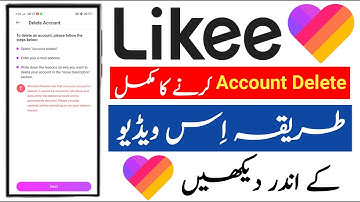 How to Delete Likee Account | Delete Likee Account Permanently | Likee Privacy Setting
