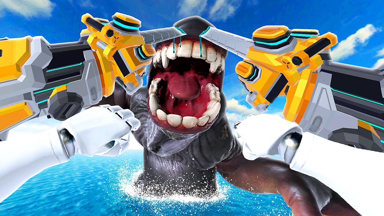 ДВОЙНЫЕ Цепные мечи против Кайдзю — Kaiju Battle Simulator VR