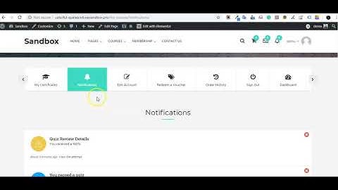 How to access a quiz review system in LifterLMS