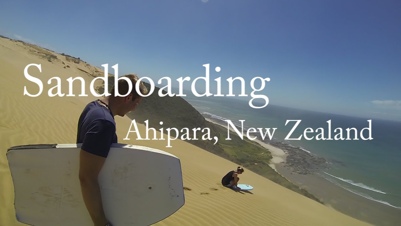 GoPro Sandboarding on the highest sand dune in New Zealand YouTube