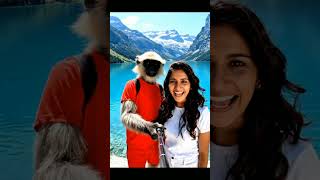 Desi Monkey’s Switzerland Vlog with Girlfriend 🐵❤️ | Funny Romantic Travel Story #pet #ai  #shorts