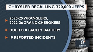 320,000 Jeeps recalled due to fire risk