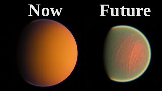 Titans Future Water Ocean And Size Reduction - Largest Moon Of Saturn