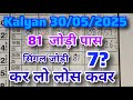 KALYAN MATKA 30/05/2025 | Kalyan trick ! Kalyan Today ! Kalyan satta Matka